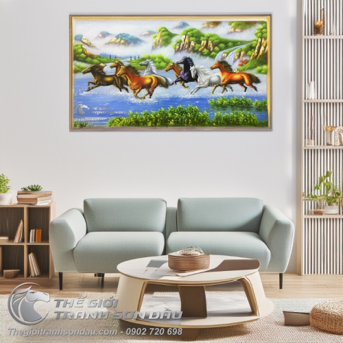 Tranh Sơn Dầu Ngựa Đẹp Giá Rẻ