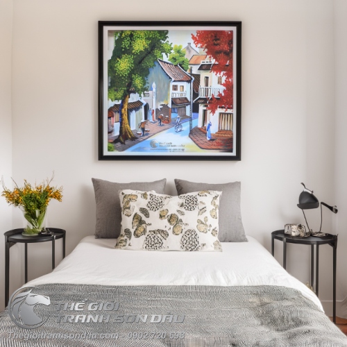 Tranh Sơn Dầu Phố Cổ Nghệ Thuật Đẹp