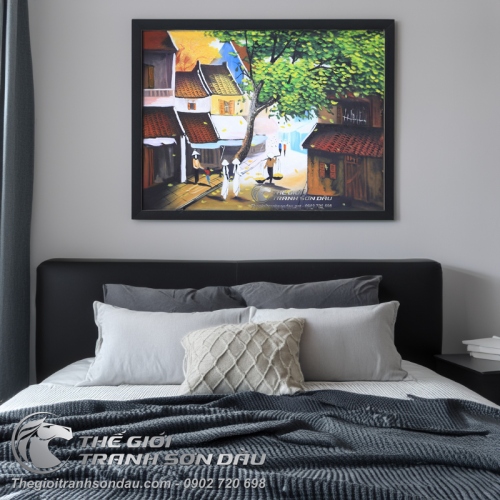 Tranh Sơn Dầu Phố Cổ Việt Nam