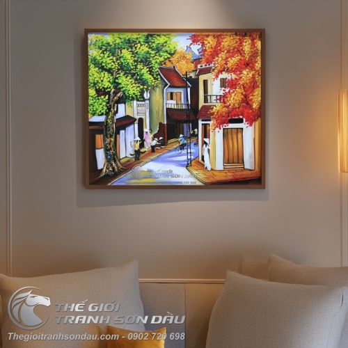 Tranh Sơn Dầu Phong Cảnh Phố Cổ Hội An