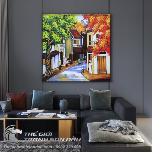 Tranh Sơn Dầu Phong Cảnh Phố Cổ Hội An