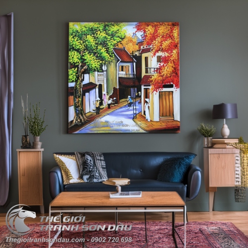 Tranh Sơn Dầu Phong Cảnh Phố Cổ Hội An