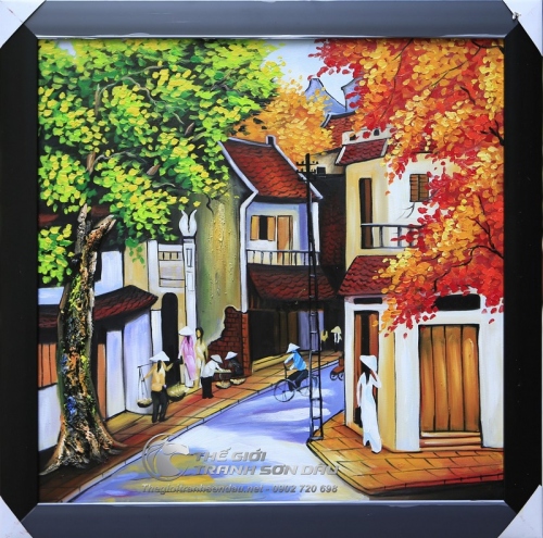 Tranh Sơn Dầu Phong Cảnh Phố Cổ Hội An