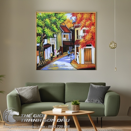 Tranh Sơn Dầu Phong Cảnh Phố Cổ Hội An
