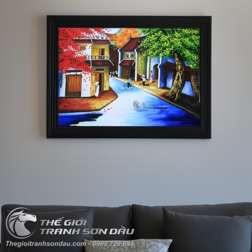 Tranh Sơn Dầu Phong Cảnh Phố Cổ Việt Nam