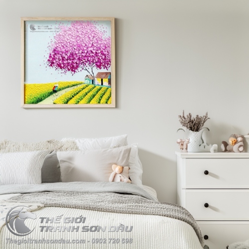 Tranh Sơn Dầu Phong Cảnh Việt Nam Trang Trí Phòng Khách