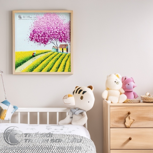 Tranh Sơn Dầu Phong Cảnh Việt Nam Trang Trí Phòng Khách