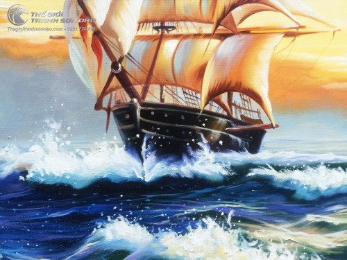 Tranh Sơn Dầu Thuận Buồm Xuôi Gió