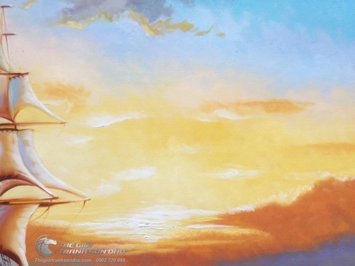 Tranh Sơn Dầu Thuận Buồm Xuôi Gió