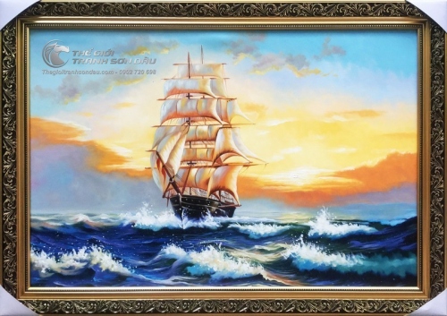 Tranh Sơn Dầu Thuận Buồm Xuôi Gió
