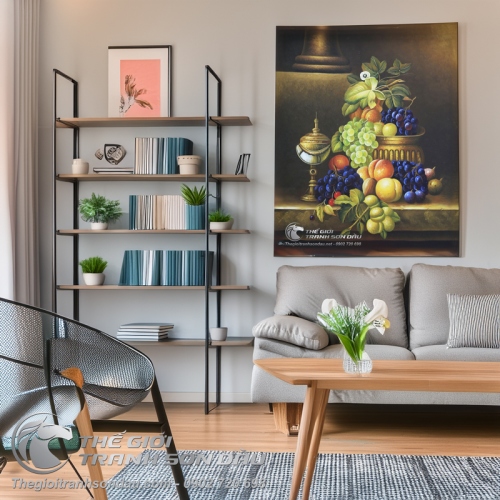 Tranh Sơn Dầu Tĩnh Vật Khổ Đứng Đẹp