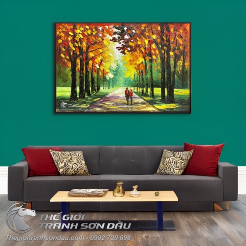 Tranh Sơn Dầu Trang Trí Sang Thu