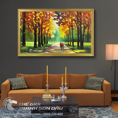 Tranh Sơn Dầu Trang Trí Sang Thu