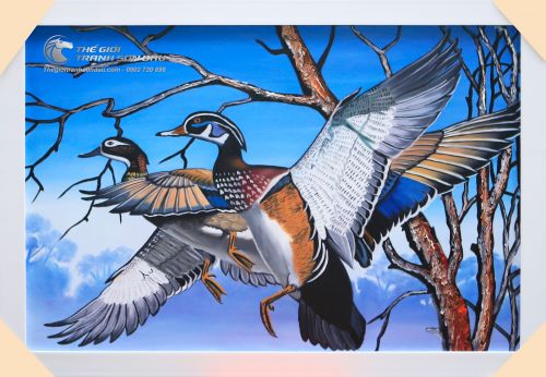 Tranh Sơn Dầu Uyên Ương Làm Quà Tặng Đám Cưới