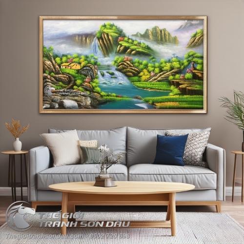 Tranh Sơn Thủy Phong Cảnh Núi Non
