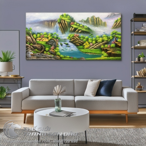 Tranh Sơn Thủy Phong Cảnh Núi Non