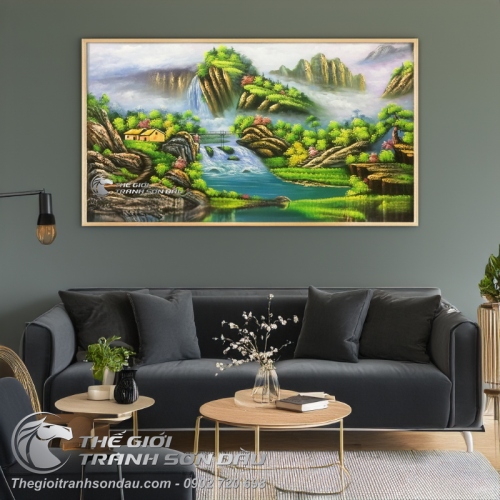 Tranh Sơn Thủy Phong Cảnh Núi Non