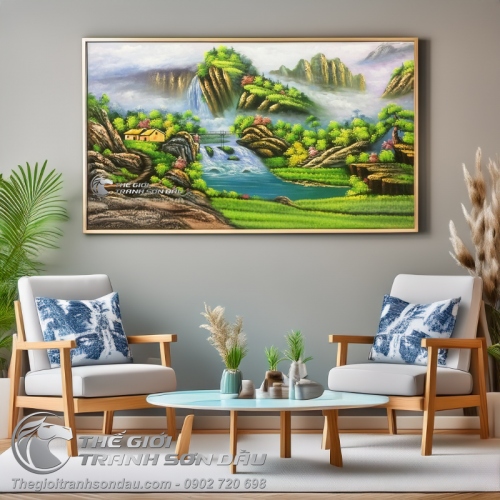 Tranh Sơn Thủy Phong Cảnh Núi Non
