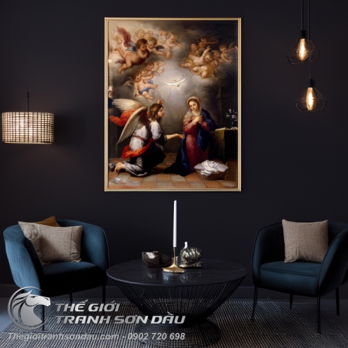 Tranh Thánh Micae Truyền Tin Cho Đức Mẹ