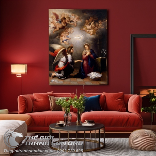 Tranh Thánh Micae Truyền Tin Cho Đức Mẹ