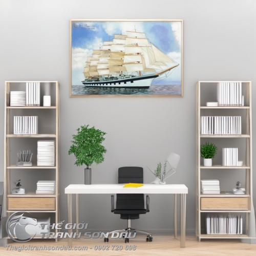 Tranh Thuận Buồm Xuôi Gió Chạy Qua Phải