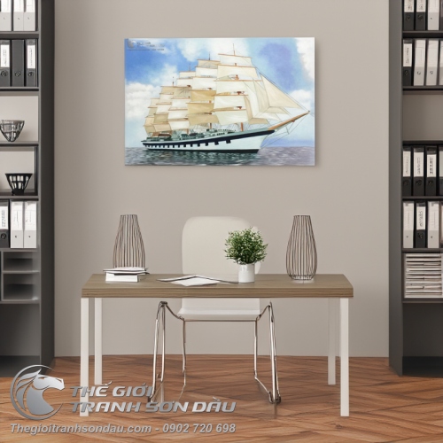 Tranh Thuận Buồm Xuôi Gió Chạy Qua Phải