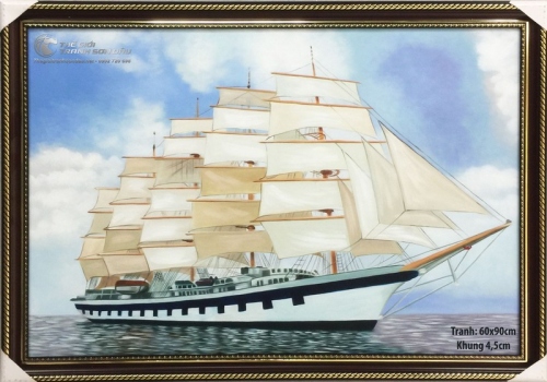 Tranh Thuận Buồm Xuôi Gió Chạy Qua Phải