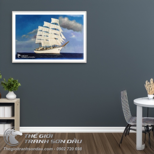 Tranh Thuận Buồm Xuôi Gió Thuyền Ra Khơi