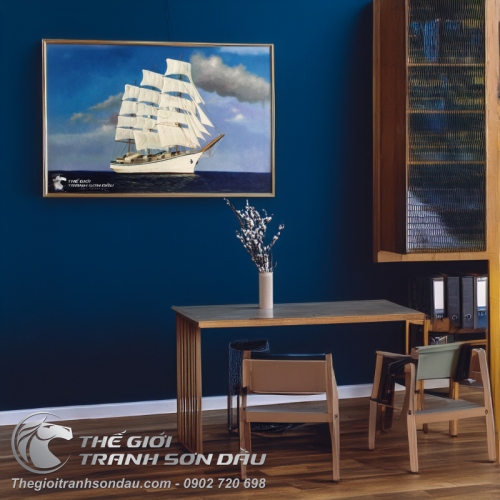 Tranh Thuận Buồm Xuôi Gió Thuyền Ra Khơi