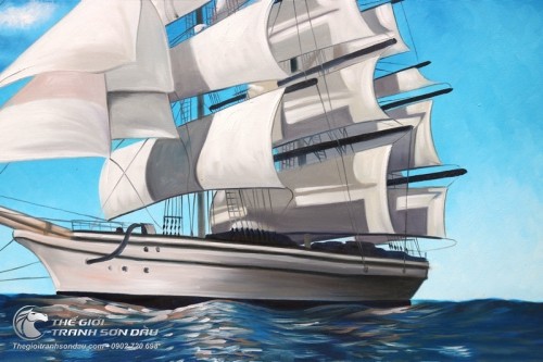 Tranh Thuyền Buồm Đẹp Treo Phòng Giám Đốc