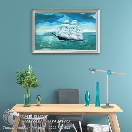 Tranh Thuyền Buồm Phong Thủy