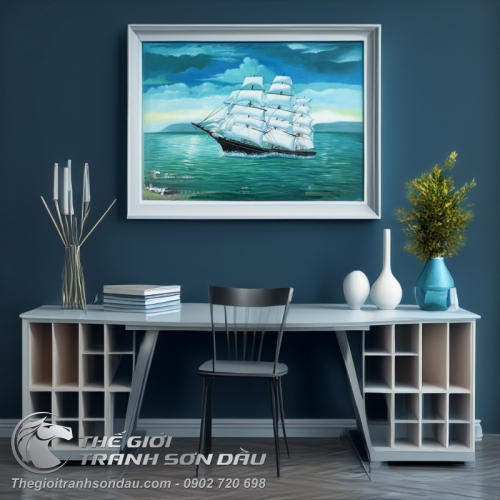 Tranh Thuyền Buồm Phong Thủy