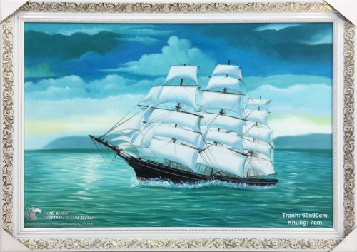 Tranh Thuyền Buồm Phong Thủy