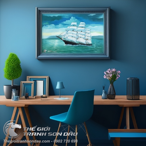 Tranh Thuyền Buồm Phong Thủy