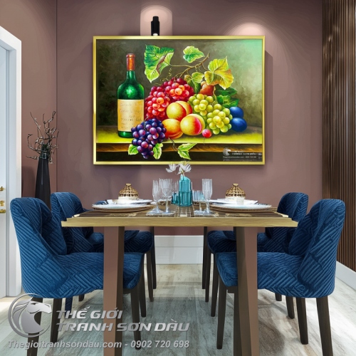 Tranh Tĩnh Vật Màu Sơn Dầu Cổ Điển