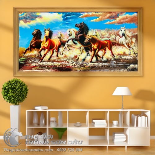 Tranh Treo Tường Bát Mã Đạp Bình Thập Tuyệt