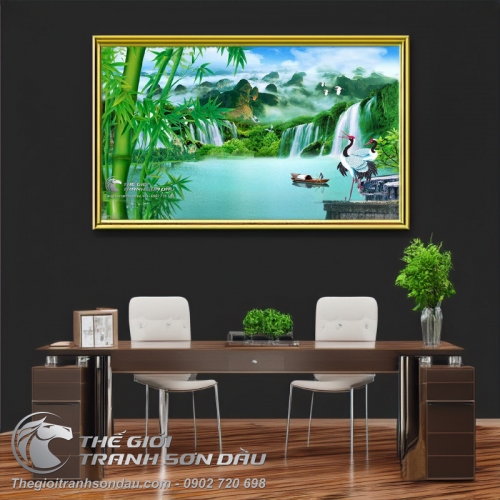 Tranh Trúc Và Cao Sơn Lưu Thủy