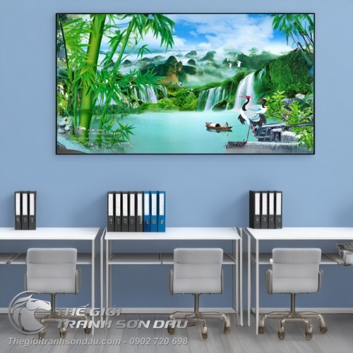 Tranh Trúc Và Cao Sơn Lưu Thủy