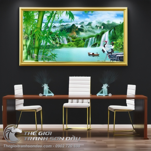 Tranh Trúc Và Cao Sơn Lưu Thủy