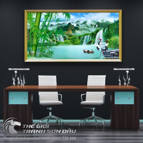 Tranh Trúc Và Cao Sơn Lưu Thủy