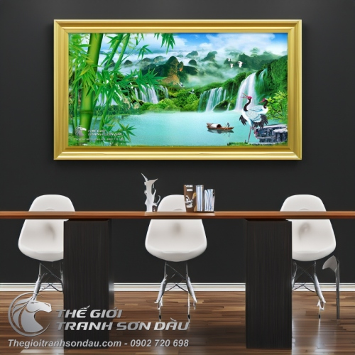 Tranh Trúc Và Cao Sơn Lưu Thủy