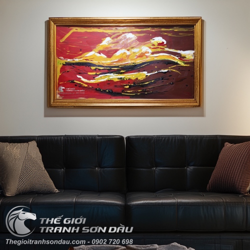 Tranh Trừu Tượng Biển Đỏ