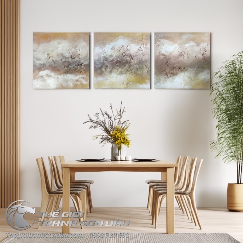 Tranh Trừu Tượng Bộ Ba Tấm
