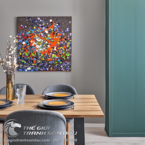 Tranh Trừu Tượng Hoa Màu Số Ba