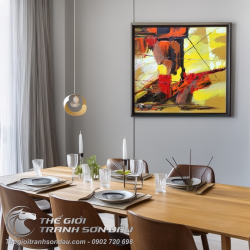 Tranh Trừu Tượng Mạnh Mẽ Số Bốn