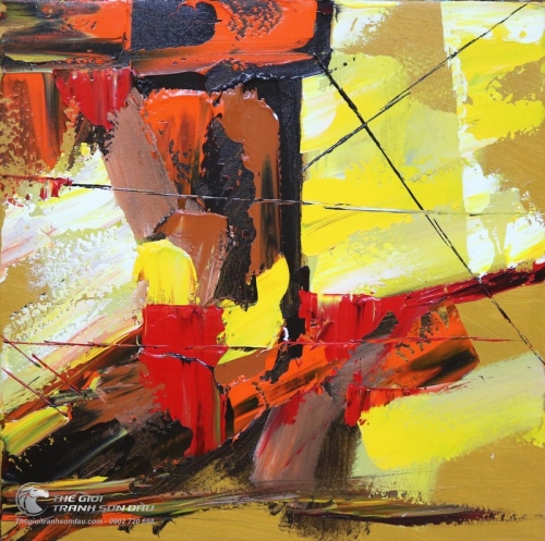 Tranh Trừu Tượng Mạnh Mẽ Số Bốn