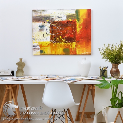 Tranh Trừu Tượng Ô Vuông
