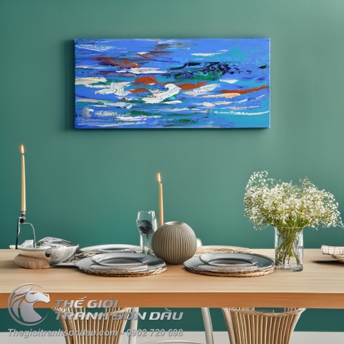 Tranh Trừu Tượng Sóng Biển