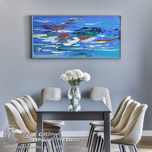 Tranh Trừu Tượng Sóng Biển