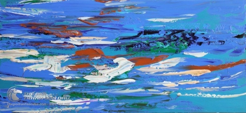 Tranh Trừu Tượng Sóng Biển